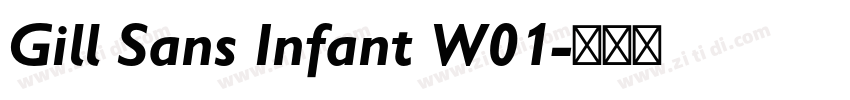 Gill Sans Infant W01字体转换
